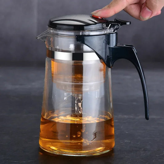 Heat Resistant Glass Teapot With Infuser Filter Chinese Kung Fu Puer Oolong Tea Teapot 500ml-900ml  Tea Pot Water Kettle
