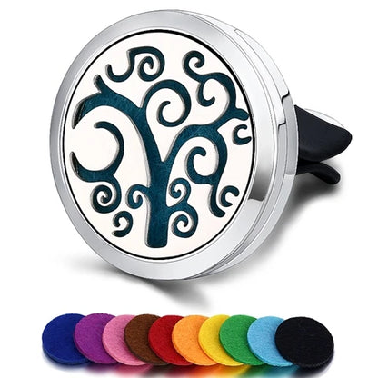 Car Air Freshener Car Perfume Diffuser Clip Car Air Auto Vent Freshener Essential Oil Perfume Locket (No Fragrance) C002