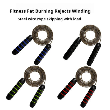 Adjustable Jump Rope Rapid Speed Jump Steel Skipping Rope Foam Handle Fitness Slim Body Professional Home Sport Equipment