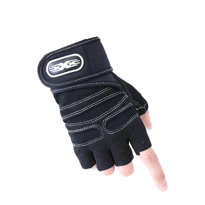 Gym Gloves Fitness Heavyweight Training Gloves Men Women Body Building Half Finger Non-Slip Gloves Wrist Weightlifting Sports