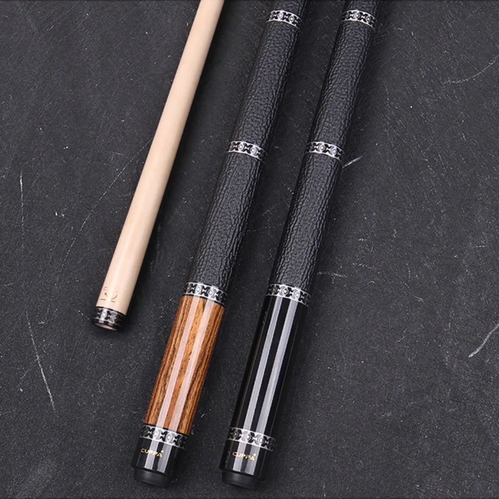 CUPPA 58" Black / Golden Sandalwood Billiard Pool Cue Stick 12.5mm