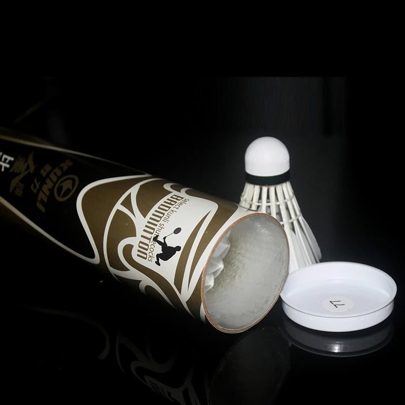 Kunli Badminton Shuttlecocks KL-gold Top Grade Goose Feather Shuttlecocks for International Tournament Best Durable Best Flying