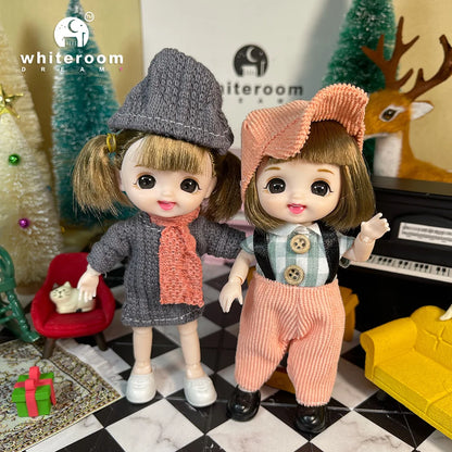 Doll for Girl Baby Doll Toys Children Kid Boy Toy PC Lover Holiday Gift Full Set Bjd 1/12 Mini Dolls Baby Clothes Dress Up