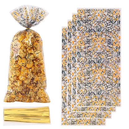 25/50pcs Eid Mubarak Gift Bags Plastic Candy Cookie Bag Ramadan Kareem Decoration 2024 Islamic Muslim Party Supplies Eid Gifts