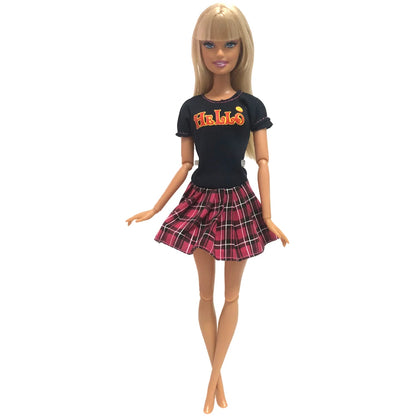NK Official Mix Style Clothing Fashion Clothing Soft Fur Coat  Doll  Dress Casual Wear Clothes for Barbie Doll Accessories JJ