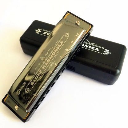 10-Holes Harmonica for Children, Harmonica With 10 Holes, Harmonica, C-Key Mouth, Musical Instrument, for Music