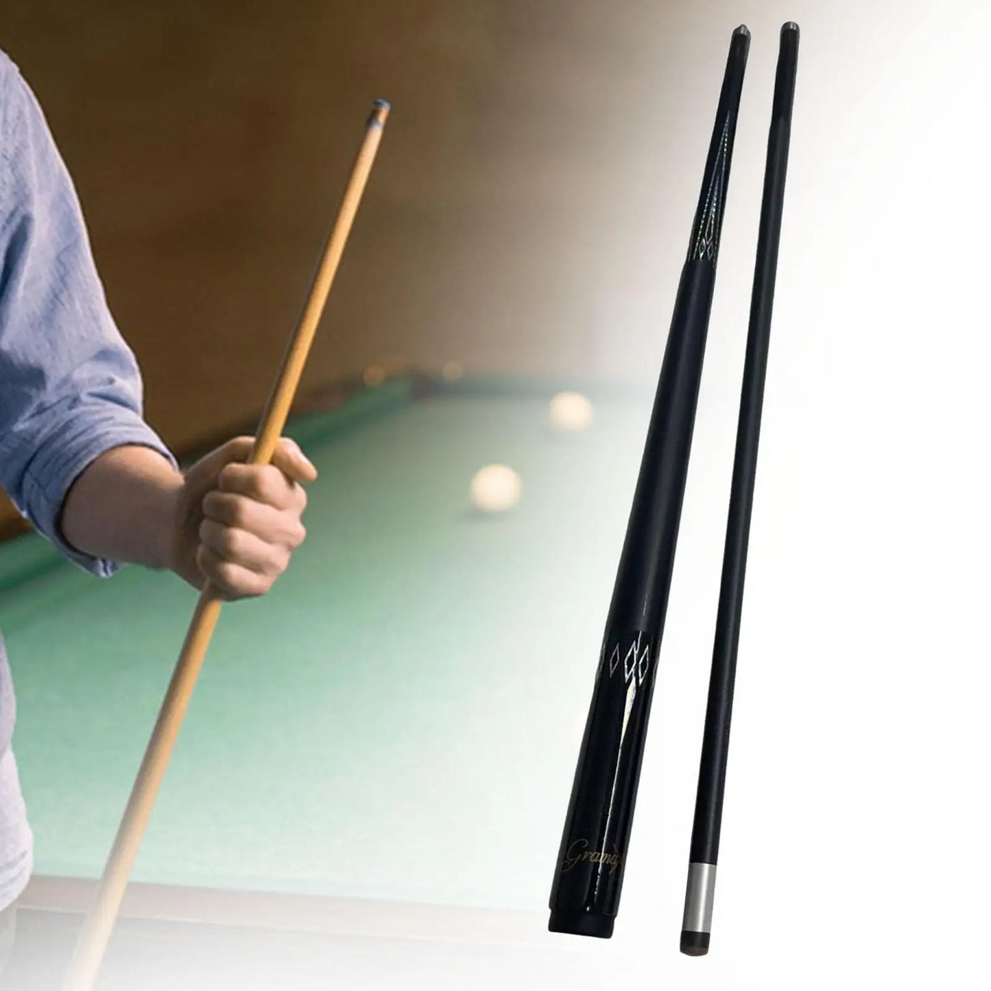 Carbon Fiber Pool Cue Stick 58" Billiard Cue Stick Professional Pool Stick With 13mm Tip