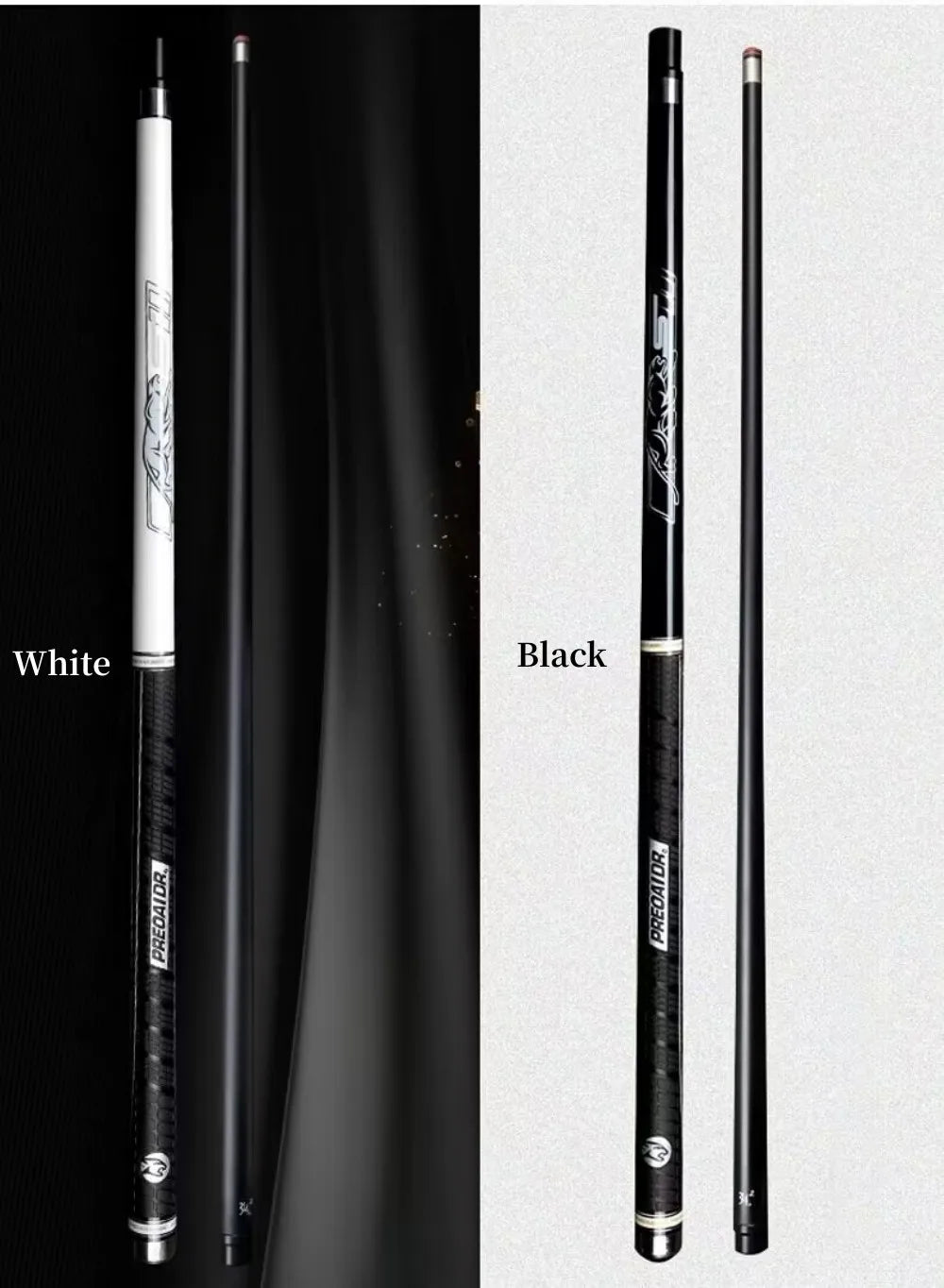 PREOAIDR New Universal Billiard Pool Cue Stick White 10.8/11.8/13mm