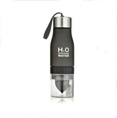 Hot ! 2022 Xmas Gift 650ml Water Bottle Plastic Fruit Infusion Bottle Infuser Drink Outdoor Sports Juice Lemon Portable Kettle