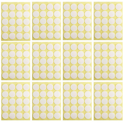 100Pcs/5 Sheets Candle Wick Stickers Wax Making Tools Heat Resistance Double-Sided Stickers for Gypsum Candle Making Supplies
