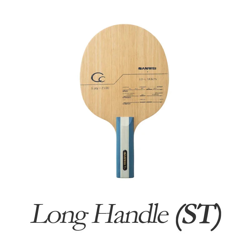 Original SANWEI CC CARBON Table Tennis Blade Racket (5+2 Carbon) Ping Pong Bat Paddle