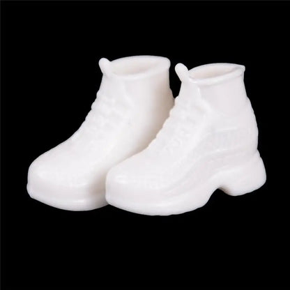 10 Pairs Fashion White Doll Sneakers Shoes Dolls Accessories Gift for  for 30cm Doll Best Birthday Gifts