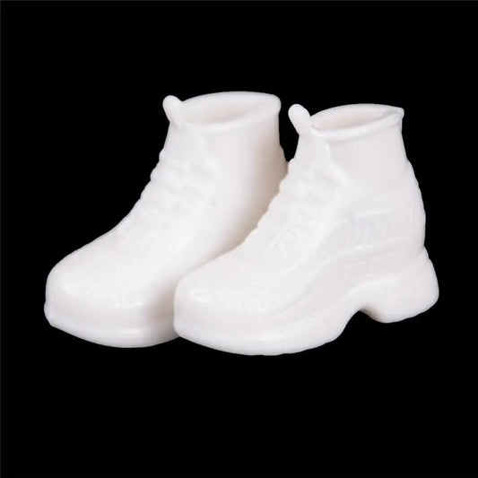 10 Pairs Fashion White Doll Sneakers Shoes Dolls Accessories Gift for  for 30cm Doll Best Birthday Gifts