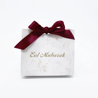 Eid Mubarak Gift Box Bag  Candy Cookie Box Eid Mubarak Decoration Set 2023 Muslim Lslamic Party Favor Supplies