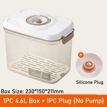 Vacuum Food Storage Box Fresh-Keeping Canister Sealed Storage Container Large Capacity Food Dispenser  Kitchen Storage Box
