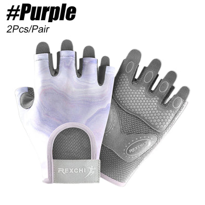 1 Pair Workout Gloves for Men and Women, Exercise Gloves for Weight Lifting, Cycling, Gym, Training, Breathable and Snug Fit