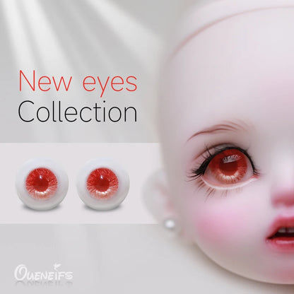 BJD Eyes Resin 8mm to 20mm Handscraft Colourful Flat Base Life Like Anime Eye Dolls Accessories