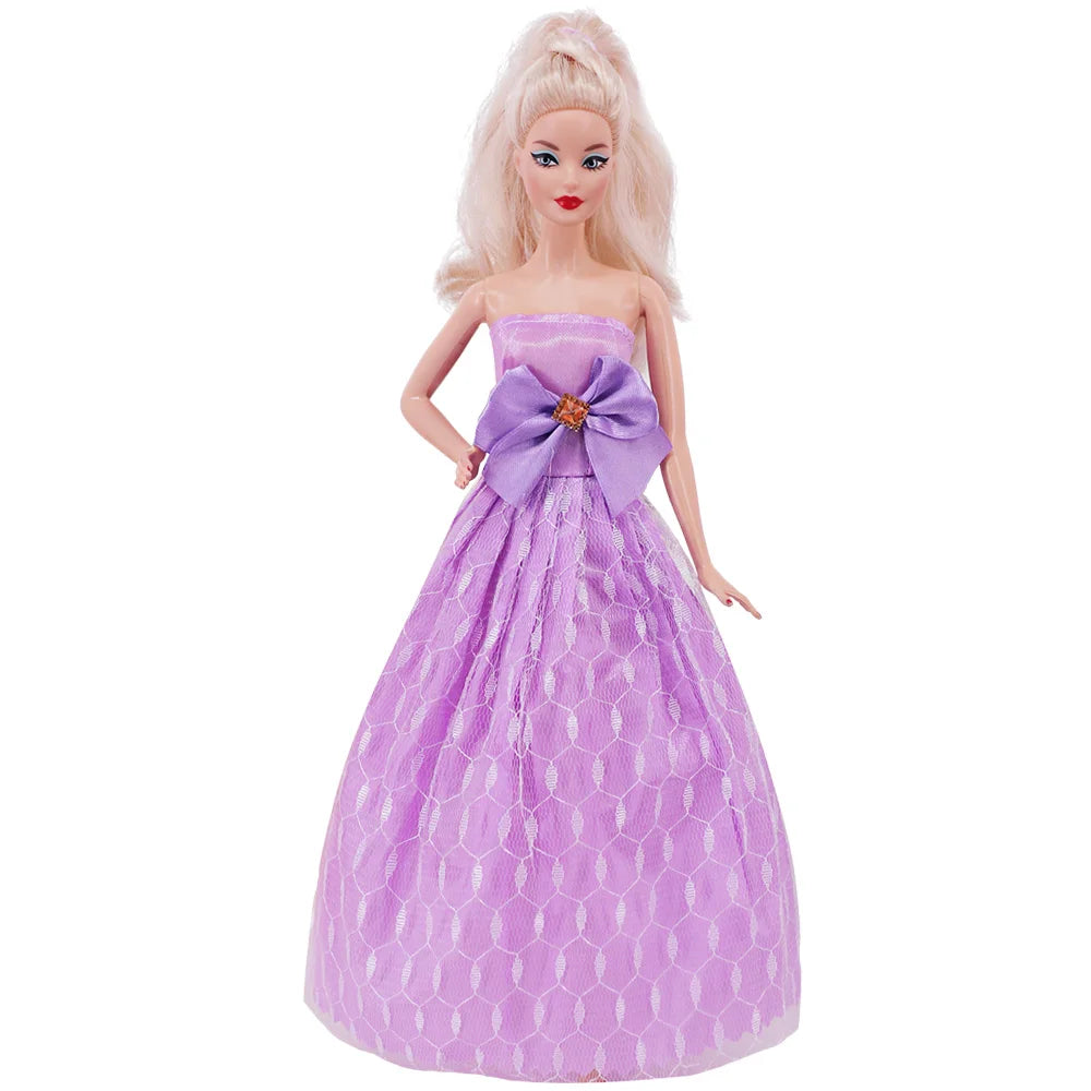 Doll Evening Dress Clothes Princess Dress Banquet Party Dress Tulle Dress for Barbiees&BJD Doll Clothes Accessories,Toy for Girl