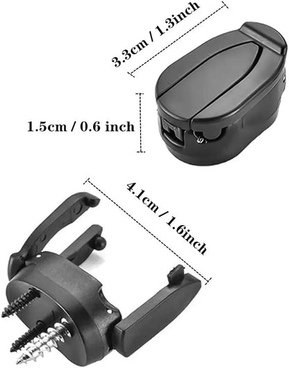 6 Pcs Golf Ball Pick Up Retriever Grabber, Foldable Golf Ball Pick Up Claw Sucker Put on Putter Grip