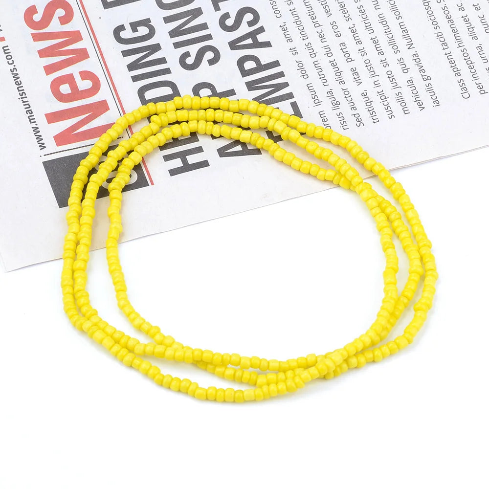 2022 Bohemia Double Layer Beads Belt Body Chain Women Summer Sexy Bikini Beach Waist Chain Charms Vintage Dress Waistband Belts