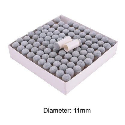100X Slip-On Push-On Pool Billiard Snooker Cue Stick Tips 9mm 10mm 11mm 12mm 13mm