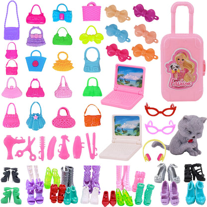 Mini Furniture for Barbiees Doll House Chair Shoe Skate Clothes for Barbies Doll Accessories Kelly 1:12 Doll DIY Toys for Girls