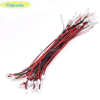 10pcs/Lot 2 Pin Cable With 2.8mm/4.8mm Connector for American Style Joystick SANWA Button Switch for Jamma Arcade USB Encoder