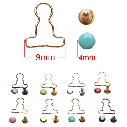 10sets Mini Doll Belt Buttons Doll Clothes DIY Metal Buckle Fit for 1/6 Dolls Girls Doll Buckles Trousers Bags Accessories