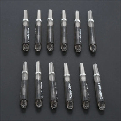 12pcs 45mm/35mm Plastic Darts Shafts 4.5mm Screw Thread Transparent Dart Stems With Stainless Steel O Ring for Steel & Soft Dart