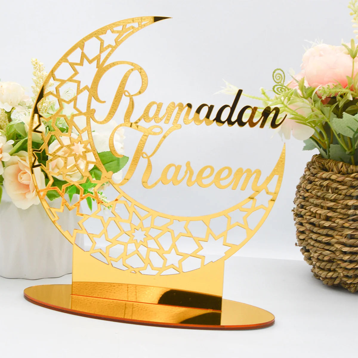 Eid Mubarak Ornaments Ramadan Decortion for Home 2024 Islam Muslim Party Supplies Ramadan Kareem Aid Eid Al-Fitr Decor Kid Gifts