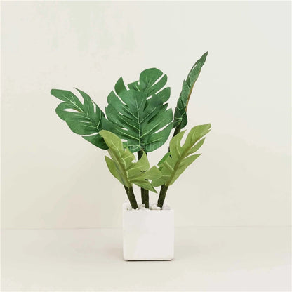 1/6 Scale Miniature Dollhouse Plant Simulation Monstera Deliciosa Liebm Model Mini Decoration for Blyth BJD Doll Accessories Toy