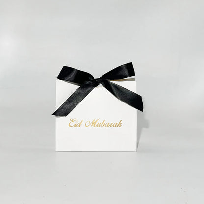 Eid Mubarak Gift Box Bag  Candy Cookie Box Eid Mubarak Decoration Set 2023 Muslim Lslamic Party Favor Supplies