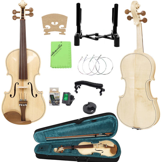 Astonvilla 4/4 Violin Maple Tiger Stripe Violin Set With Case Bow Violin for Beginners Professionals Stringed Instrument