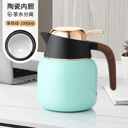 FANJANE 316 Stainless Steel Thermos Kettle for Tea Maker Big Tea Filter Larger Capacity 1600ml Vacuum Thermos Bottle Tumbler