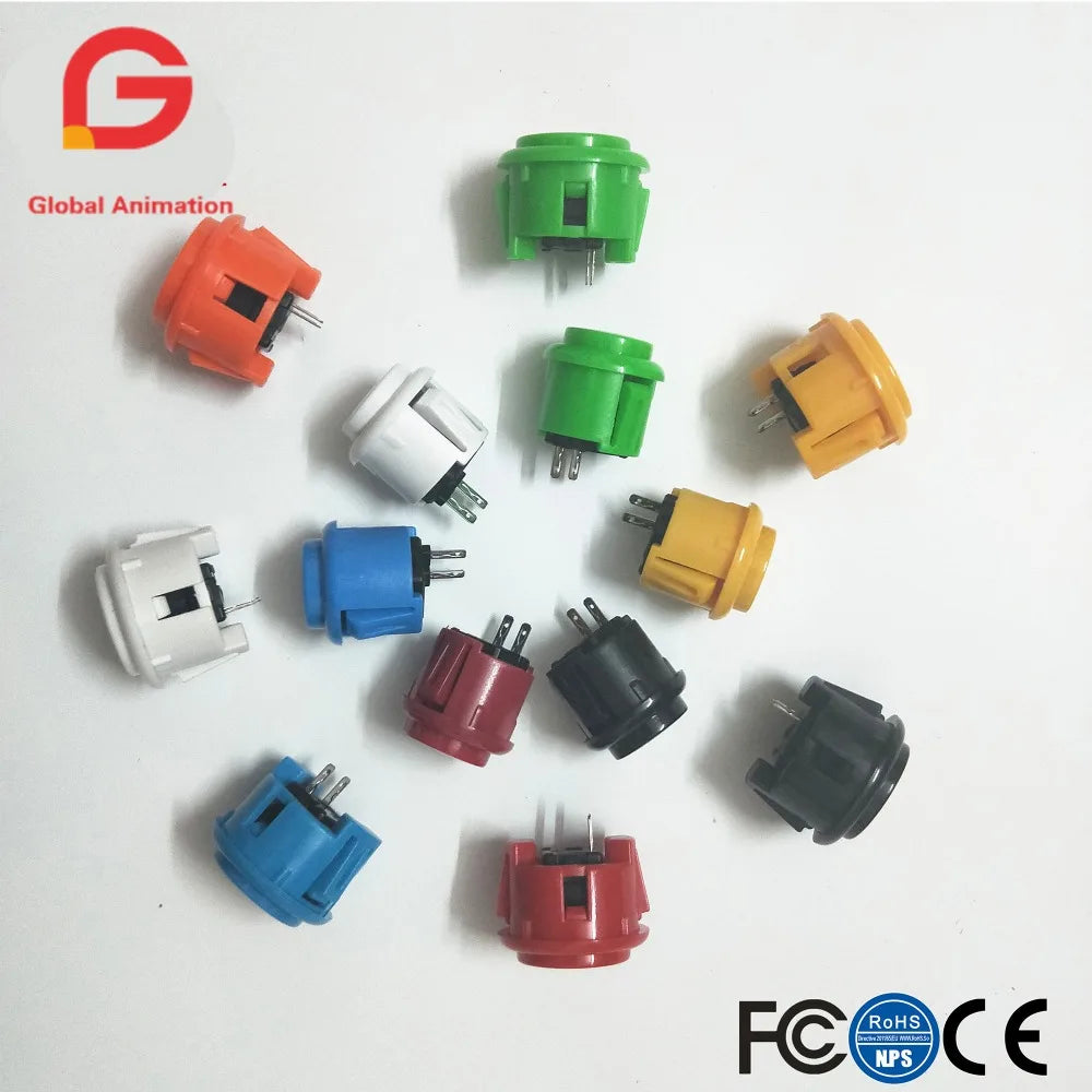 Arcade Game DIY Parts Kit for PC and Raspberry Pi 1/2/3 With Retro Pie 5Pin Joystick 30MM and 24MM Copy Sanwa Buttons Mame Part