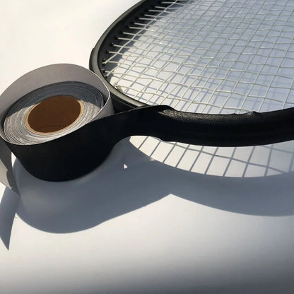 ZARSIA 1Reel 550cm Tennis Racket Dedicated Racket Protector/Racket Head to Reduce Impact and Friction Sticker (Black/White)