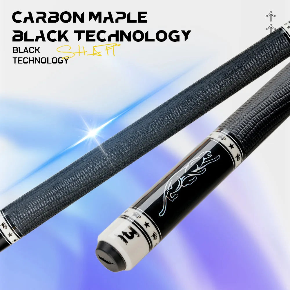 PREOAIDR Xingbao Billiard Carbon Pool Cue Stick Kit Uni-Loc Joint 147cm Silicone Wrap Professional Billiard Cues