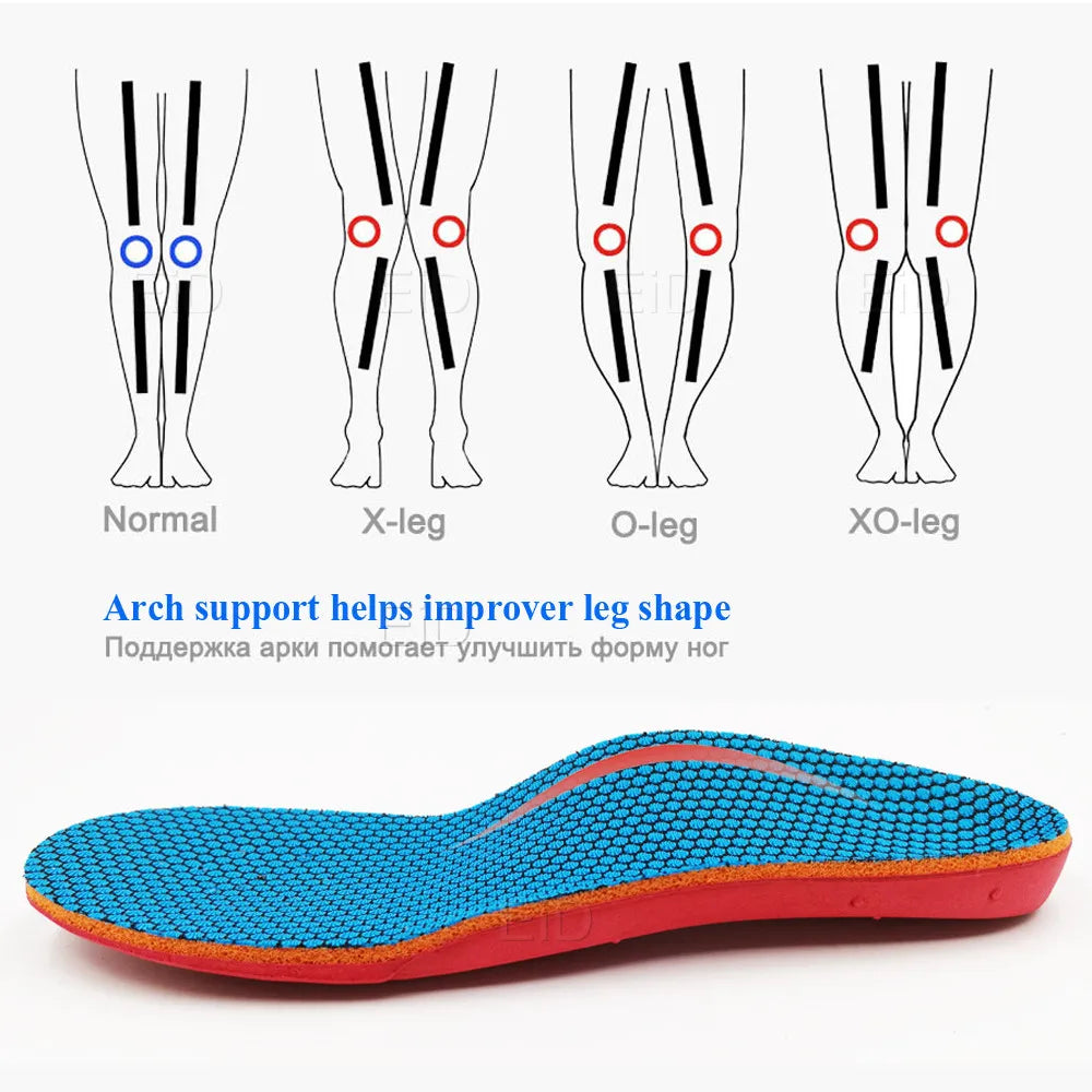 EID Kids Children Orthopedic Insoles Shoes Flat Foot Arch Support Insoles Orthotic Pads Correction Health Shoes Pad Foot Care