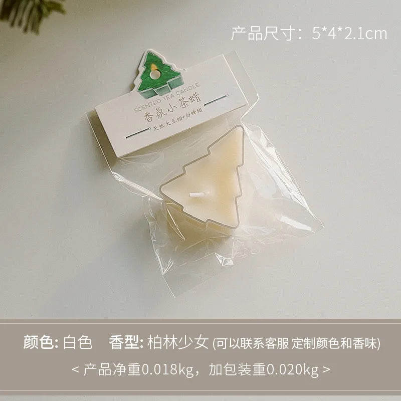 1pc Butterfly Christmas Tree Shape Scented Candles Home Fragrance Candle Aromatherapy Candles for Photo Prop Birthday Home Decor