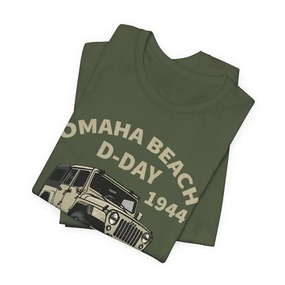 D-Day Shirt Omaha Beach Normandy Landings 80th Anniversary 1944-2024 Veteran Retro T-Shirt Gift Remembrance Day WW2 Tee Cotton