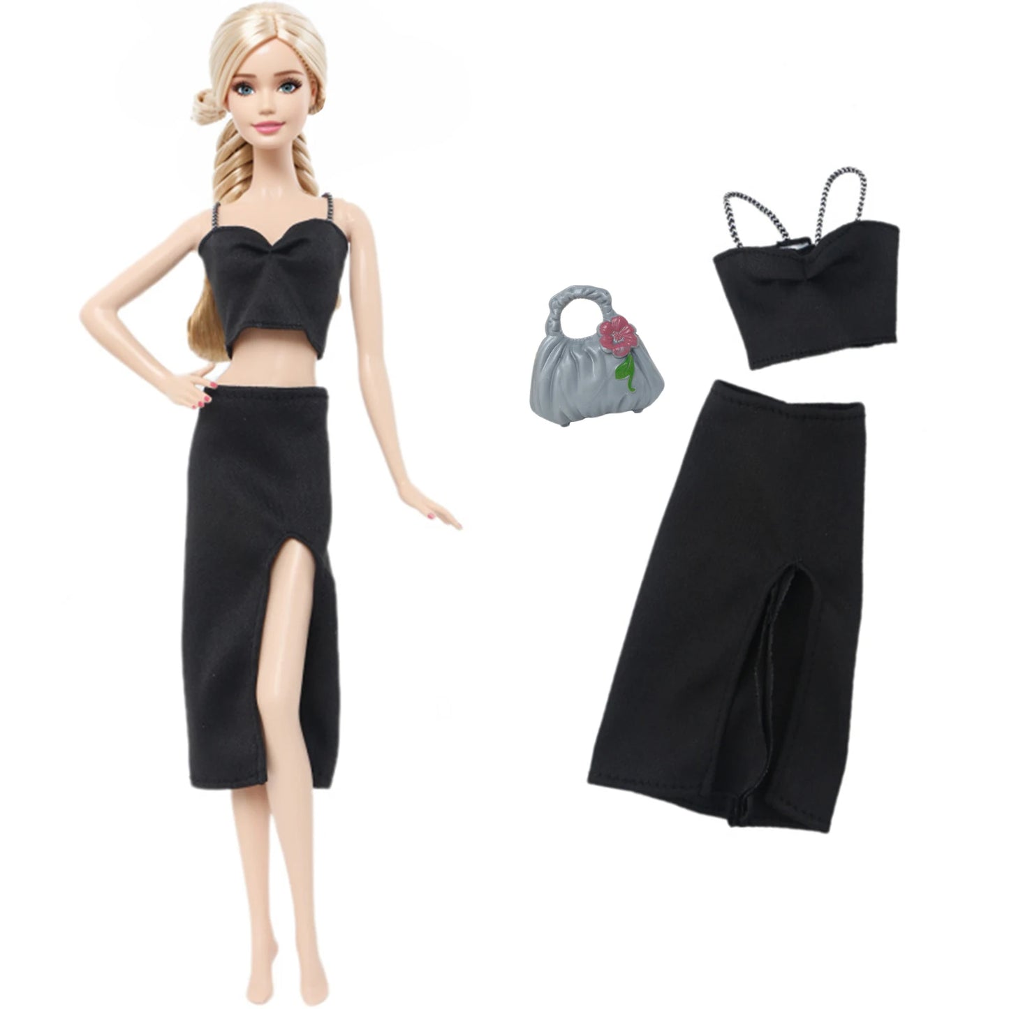 1x Doll Clothes Fashion Dress Daily Wear Skirt Party Gown Blouse Pants Clothes for Barbie Doll Accessories Lovely Girl Baby Toys