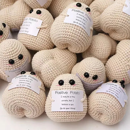 Pure Hand-Woven Positive Energy Lovely Potato Doll New Product Handmade Potato Home Room Decoration Christmas Gift