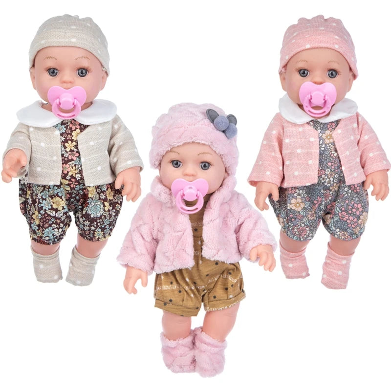 12in Baby Dolls Realistic Newborn Baby Dolls Simulation Baby Girl Handmade Toy Accessories for Children Collection D5QA