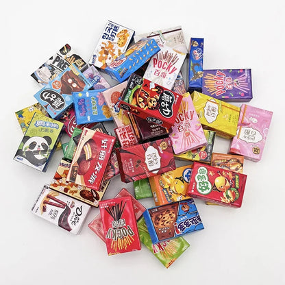 1:6 Scale Miniature Dollhouse Food Supermarket Mini Snack Simulation Cake Wine Drink for Blyth Barbies Doll Accessories Toy