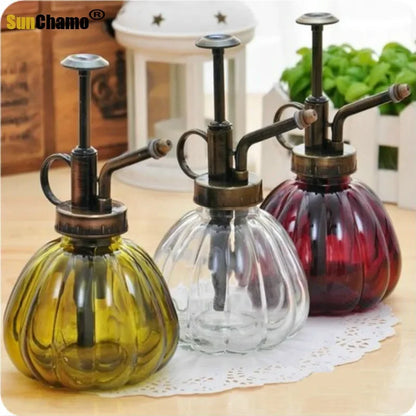 Gardening Plant Watering Cans Retro Antique Copper  Kettle Small Watering Can Pumpkin Glass Gardening Water Cans Garden Supply