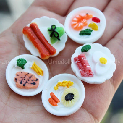 1:6 Scale Miniature Dollhouse Food Supermarket Mini Snack Simulation Cake Wine Drink for Blyth Barbies Doll Accessories Toy