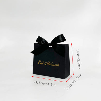 Eid Mubarak Gift Box Eid Mubarak Candy Packaging Boxes Muslim Islamic Festival Bag Family Dinner Party  Favors Decoration Suppli