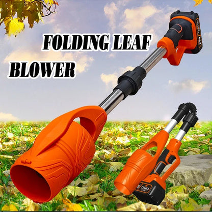 Electric Blower Garden Leaf Cleaning Foldable Lithium Wireless Large Wind Power Snow Blowing Dust Machine Professional Tools