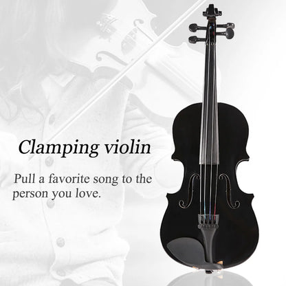1/8 Splint Bright Acoustic Violin Fiddle With Rosin Box Case Bow Muffler Kits Beginner Matte Violin Musical Instruments