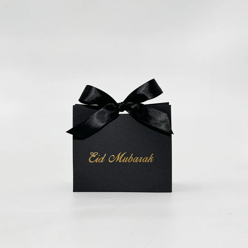Eid Mubarak Gift Box Eid Mubarak Candy Packaging Boxes Muslim Islamic Festival Bag Family Dinner Party  Favors Decoration Suppli